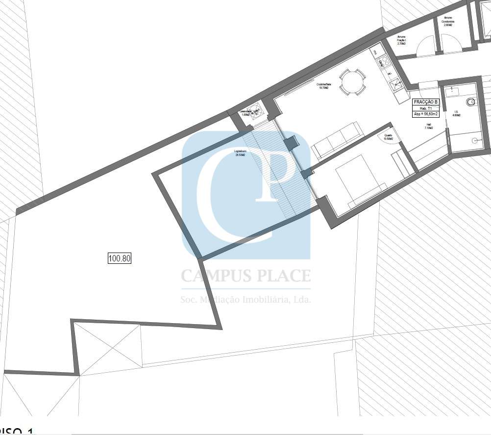 Apartamento T1 em construção no Bonfim, Porto - Grande imagem: 4/4