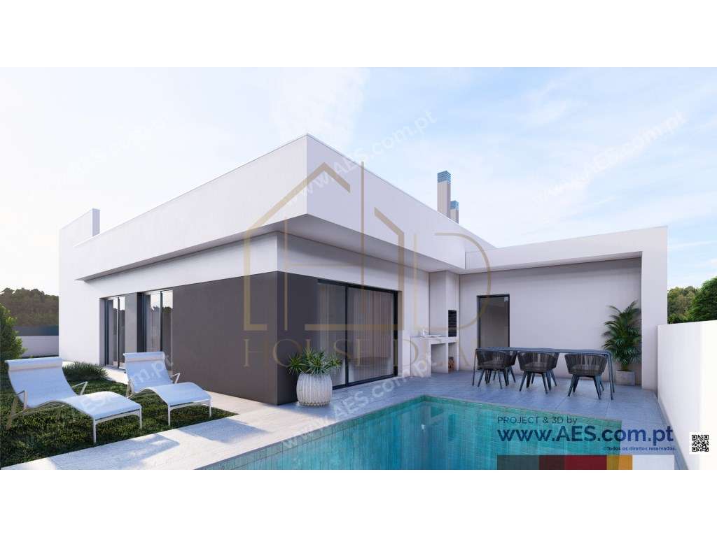EXCELENTE! Moradia Isolada Térrea T3 com Piscina. Fernão Ferro - Grande imagem: 1/9