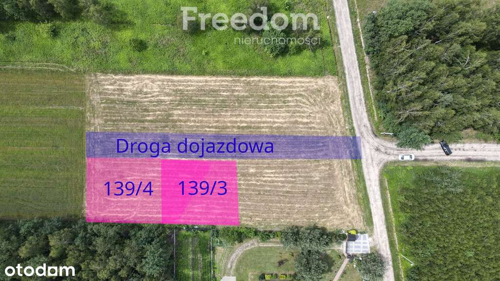 Działka budowlana z widokiem na las 35minut do Wwa - Pełny obrazek: 4/5