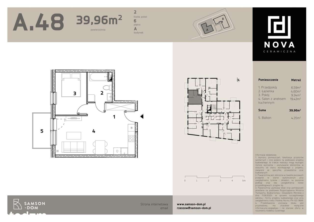 Nova Ceramiczna  | mieszkanie 2-pok. | A48 - Pełny obrazek: 2/9