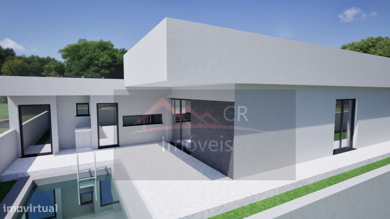 Moradia V3 Térrea Isolada com Piscina -Quinta do Anjo-5