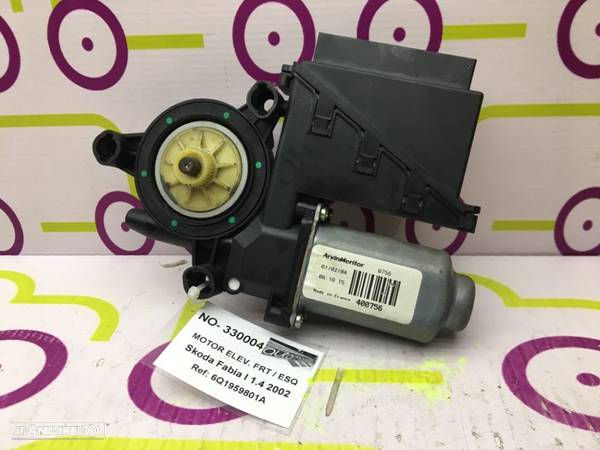 Motor Elevador de Vidro Frt / Esq Skoda Fabia I 1.4 i 100 Cv de 2002 - Ref : 6Q1959801A - NO330004 - 1