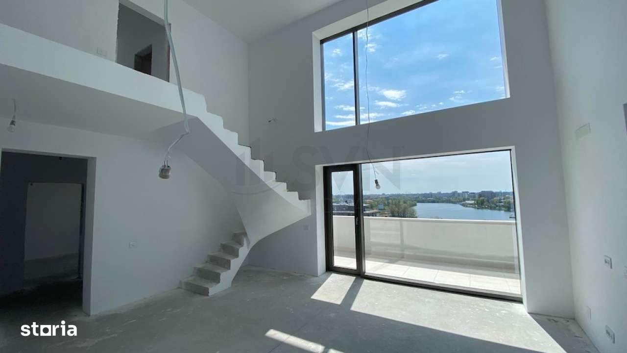 Penthouse Barbu Vacarescu - vedere catre lac