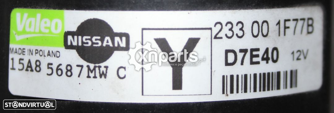 Motor de arranque NISSAN 100 NX (B13) 1.6 | 03.90 - 10.94 Usado REF. D7E40 - 2