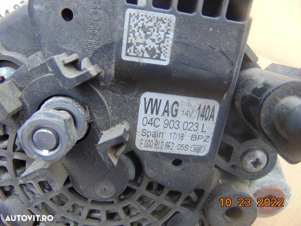 Alternator VW 1.4tfsi tsi 1.2 tsi Passat b8 b7 Golf 7 Tiguan Touran Seat Leon toledo ibiza audi a3 Skoda rapis fabia 3 octavia 3 - 2