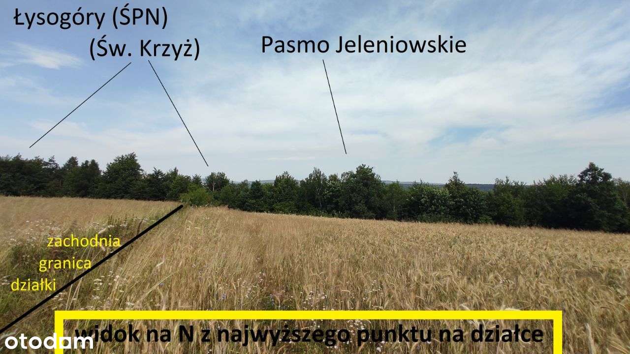 WIDOKOWA działka na WZGÓRZU z panoramą na Góry Św.-4
