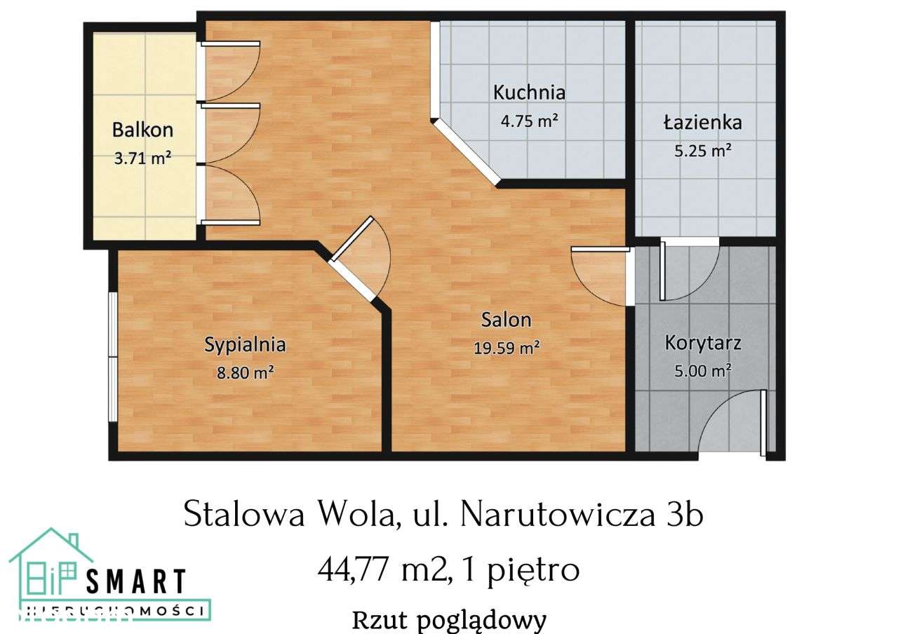 2 pokoje | Osiedle Ogrody | I piętro | Gotowe do z-9