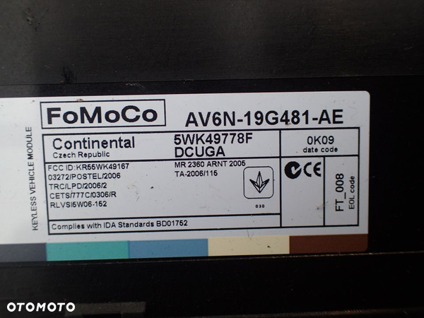 FORD C-MAX II MODUL KOMFORTU AV6N-19G481-AE CMAX - 3