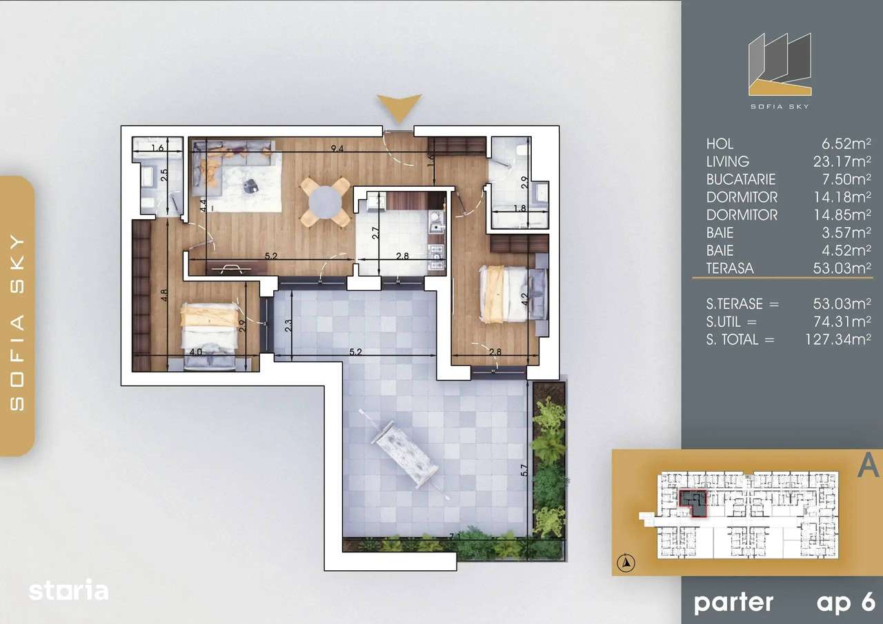 Theodor Pallady Apartament 3 camere Nicolae Teclu - Imagine principală: 4/5