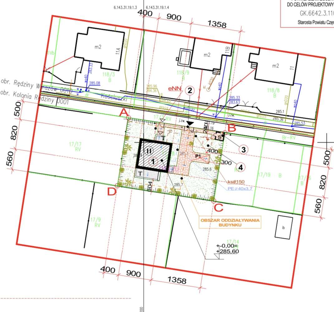 Działka budowlana z projektem i pozwoleniem na budowę