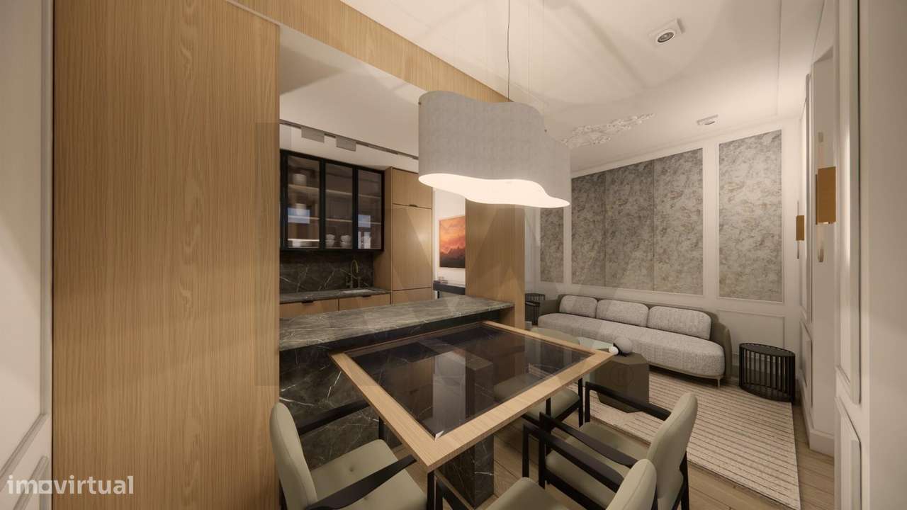 Apartamento T1 com terraço e jardim na Estrela, Lisboa-5