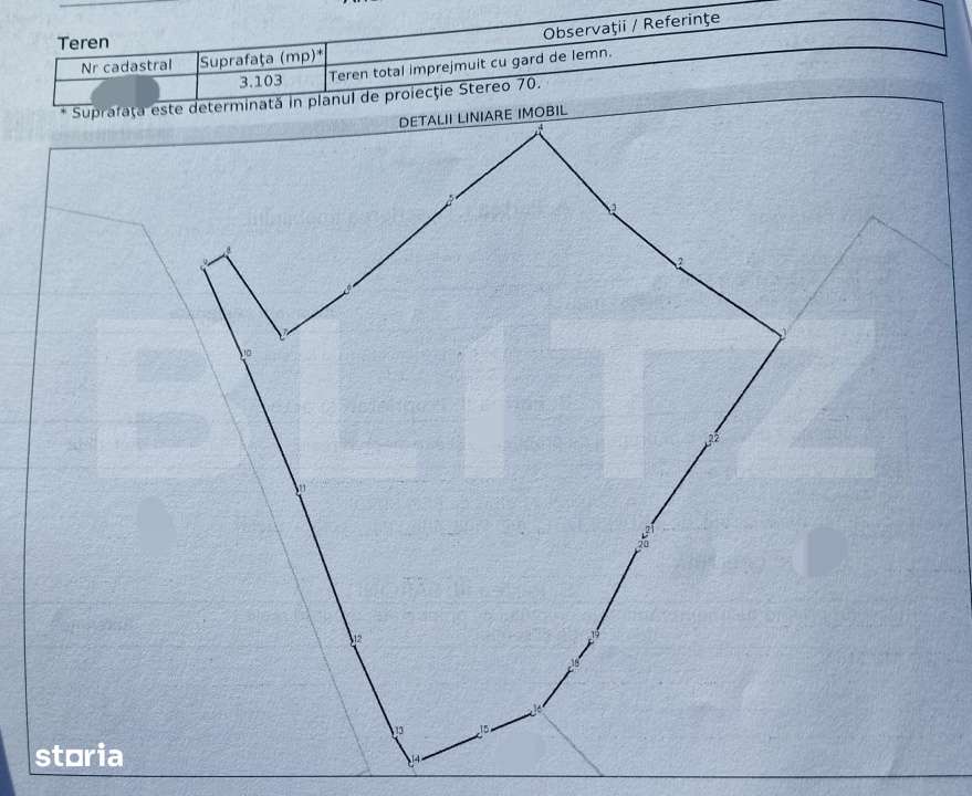 Teren parcelabil, front la strada, 3103mp, utilitati, Marisel - Imagine principală: 2/2