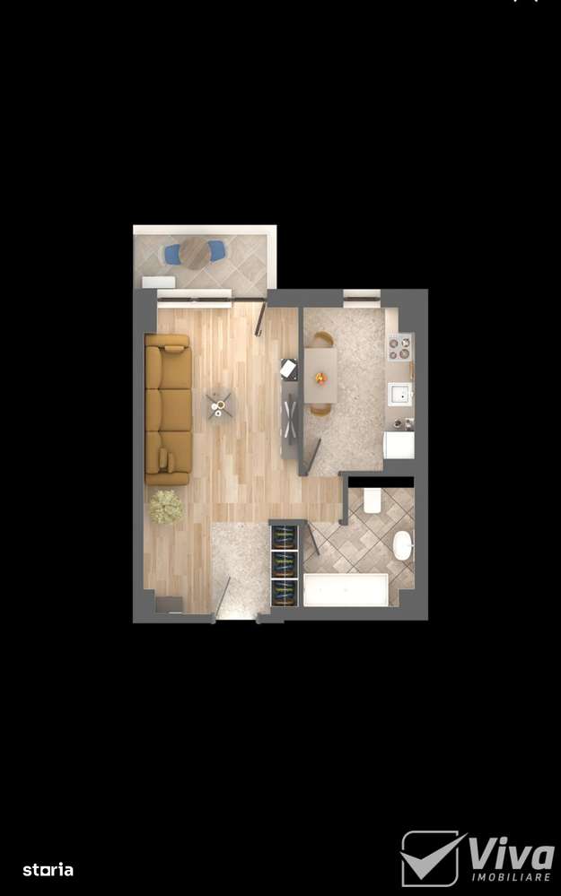 Zona Centrală, ideal investiție! Bloc 2024, etaj 10/11-7