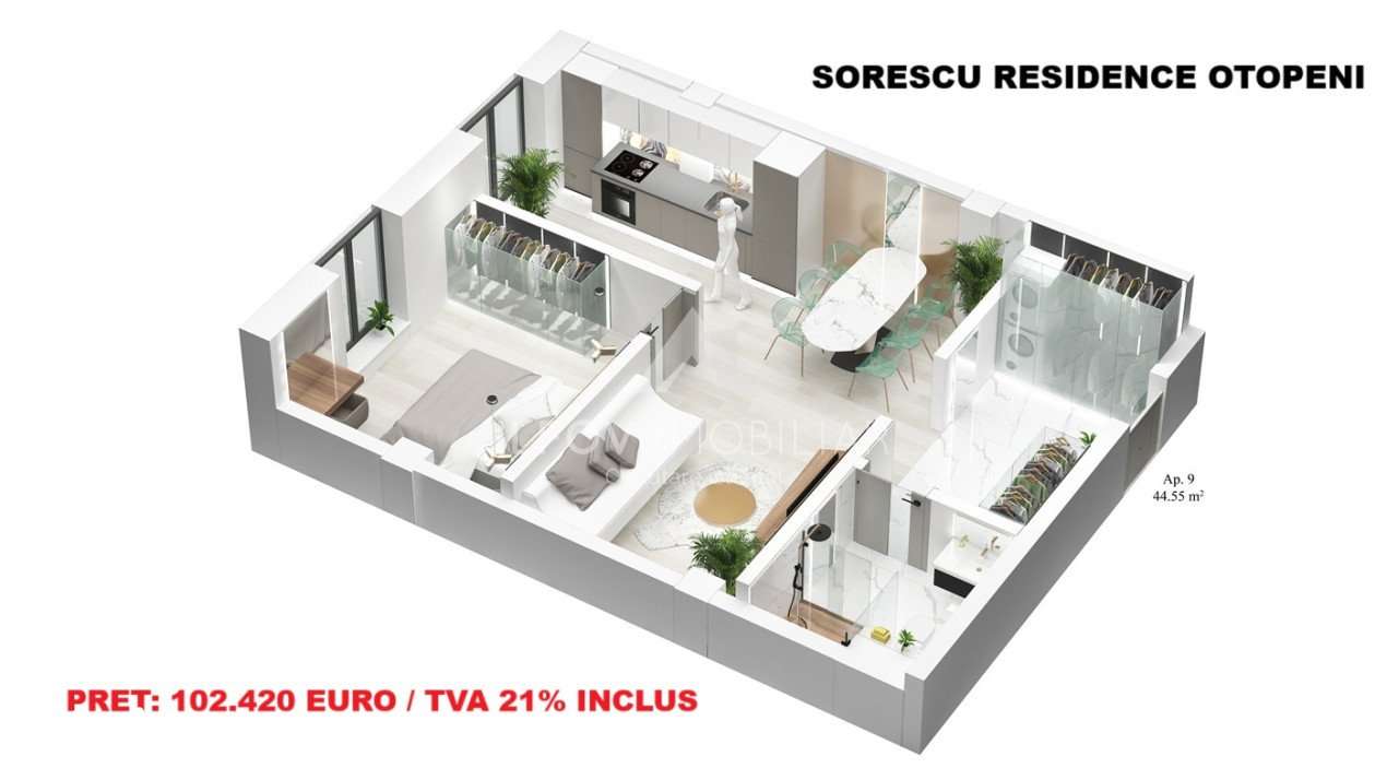 Sorescu Residence - Studio confort 1, bloc cu lift-2