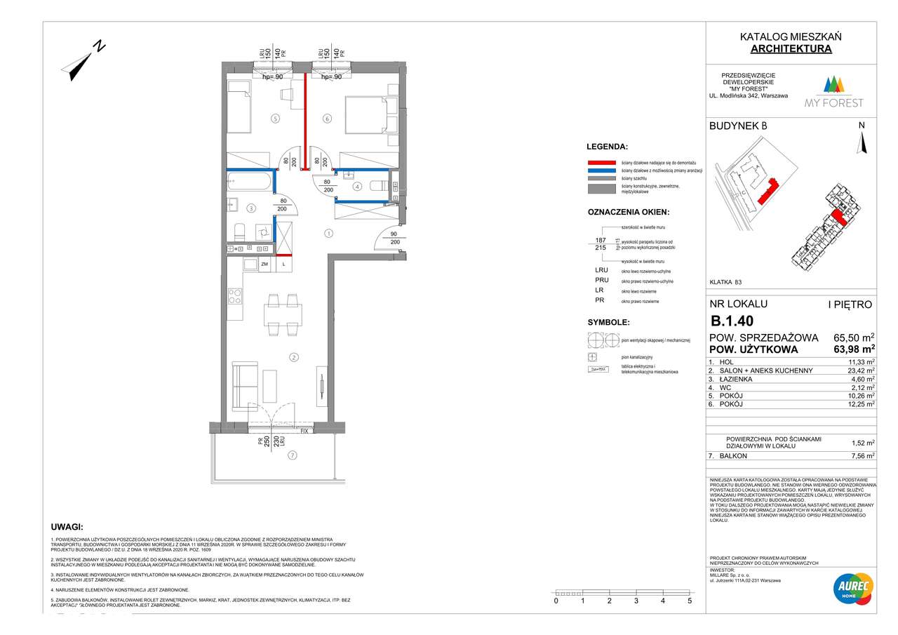 My Forest | mieszkanie 3-pok. | B.1.40 - Pełny obrazek: 2/7