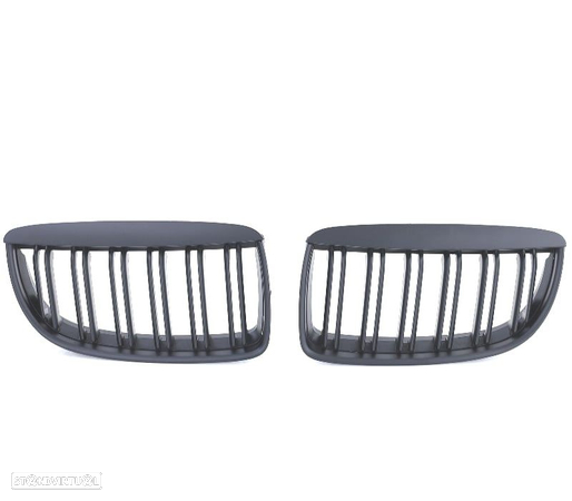 GRELHAS FRONTAIS PARA BMW E90 E91 05-08 LOOK M PRETO MATT - 2