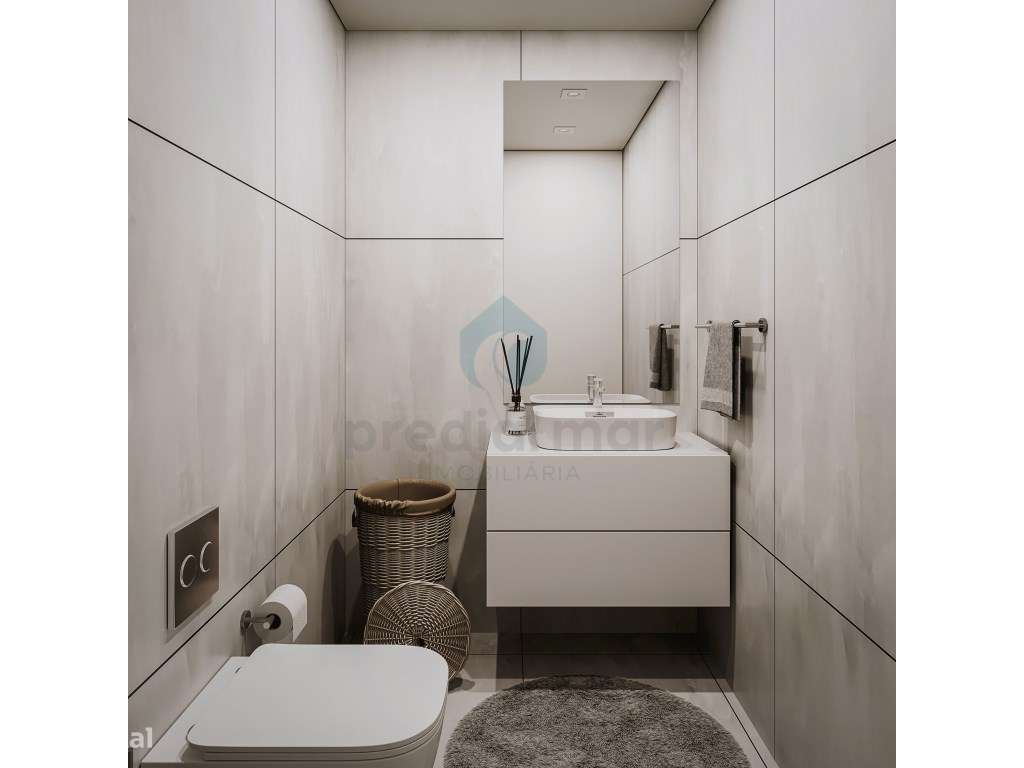 Fabuloso T1+1 no Edifício Douro Mar, Canidelo-12