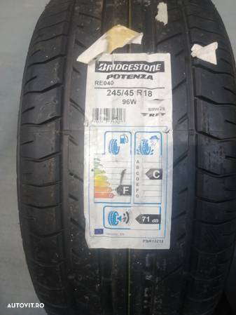 Anvelopa noua vara 245/45 R18 BRIDGESTONE Potenza RE040 96W - 1