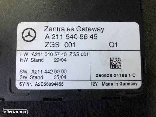 Central gateway Mercedes Classe CLS 350 2006 W219 gasolina - 3