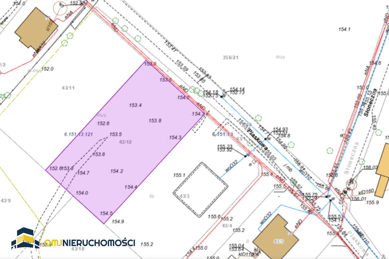 Siedlec I media I 1000m2 I asfalt I latarnia I blisko PKP-2