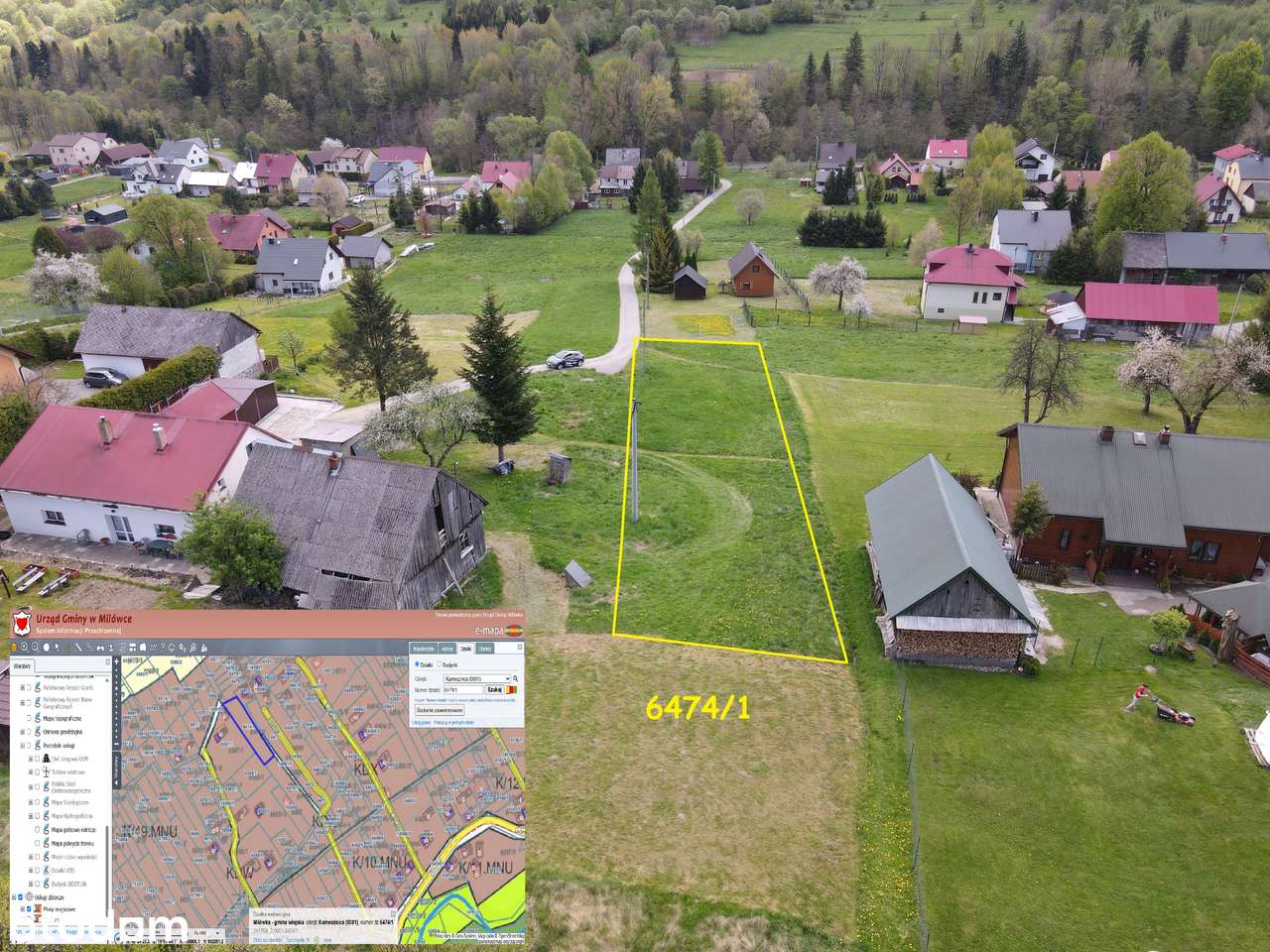 Na sprzedaż 3 działki budowlane w Kamesznicy w cenach 90.000-175.000zł - Pełny obrazek: 5/8