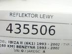 REFLEKTOR LEWY SEAT IBIZA II (6K1) 1993 - 2002 1.4 i 44 kW [60 KM] benzyna 1993 - 2002 - 5