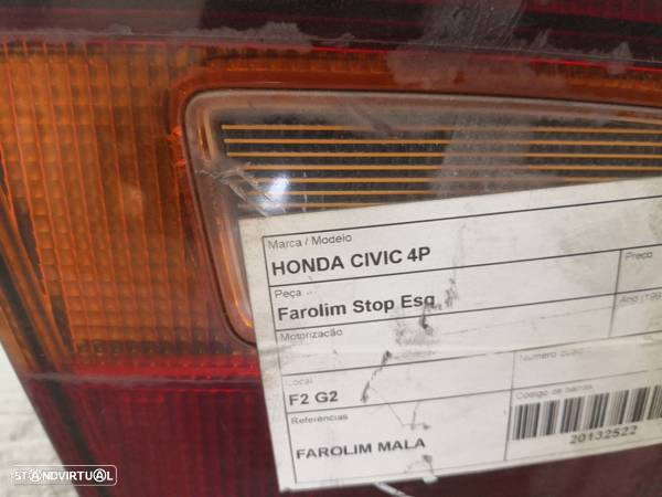 Farolim Stop Esq Honda Civic V Três Volumes (Eg, Eh) - 4