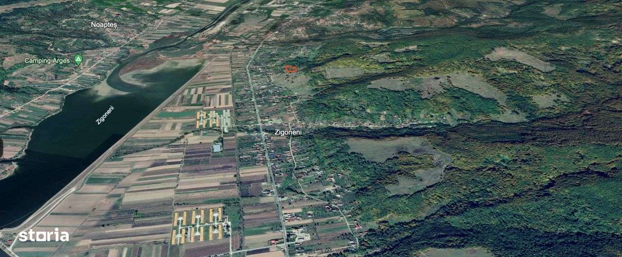 Teren deal, vedere lac Zigoneni, la padure si izlaz, utilitati, acces - Imagine principală: 4/5