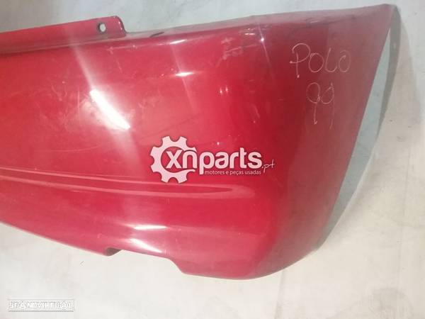 Parachoques Trás VW Polo III  1995 - 2006 Vermelho / Preto Usado - 2