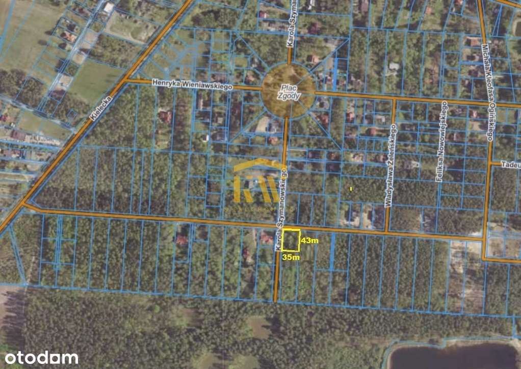 Radom Pruszaków działka 1500m z warunkami zabudowy - Pełny obrazek: 4/5