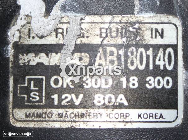 Alternador KIA SHUMA II (FB) 1.6 | 05.01 - 08.04 Usado REF. 30D 18 300 - AB 1801... - 2