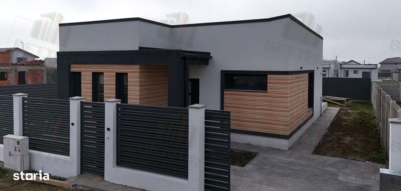 Casă tip parter modernă – 4 camere | teren 360 mp – Comuna Berceni-1