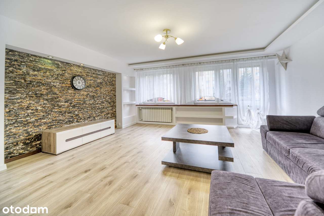 Odnowione mieszkanie, 4 pokoje, 76m2, parter, niski blok, balkon, Kęty-11