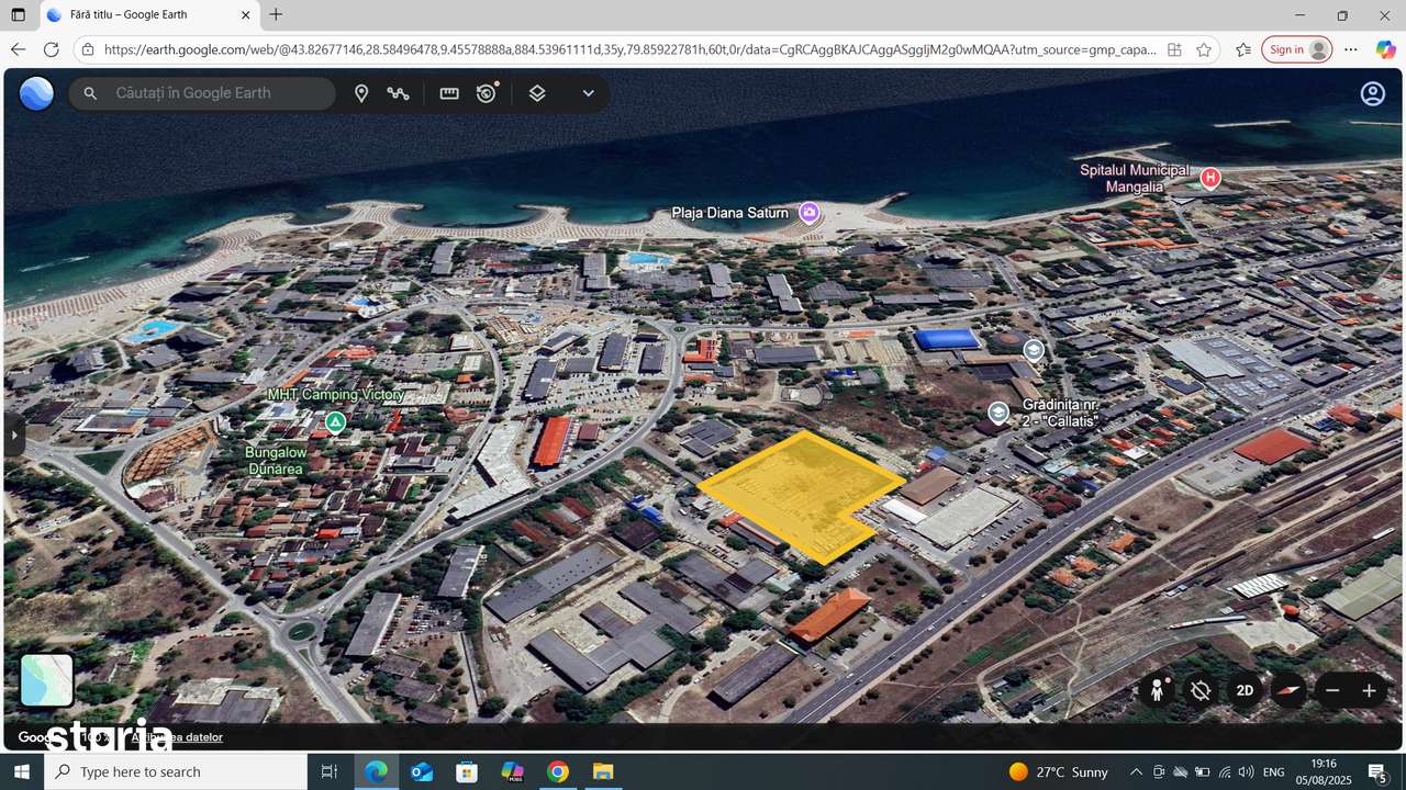 Mangalia Saturn teren intravilan construibil 12688mp pret 120euro/mp - Imagine principală: 4/7