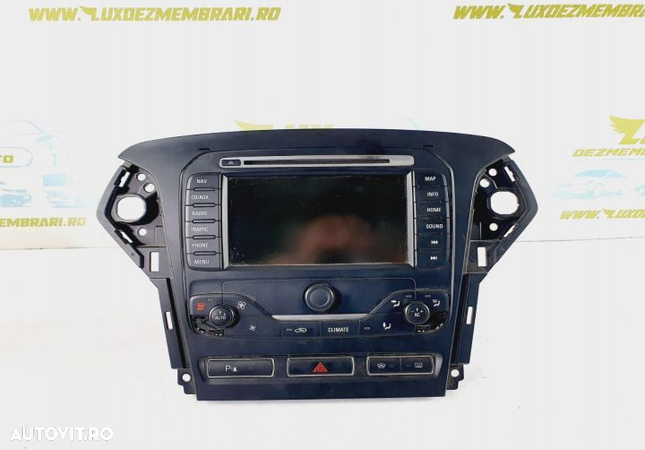 Radio cd mp3 player cu navigatie cu panou clima bs7t-18k931-eg Ford Mondeo 4 (facelift)  [din 2010 - 1