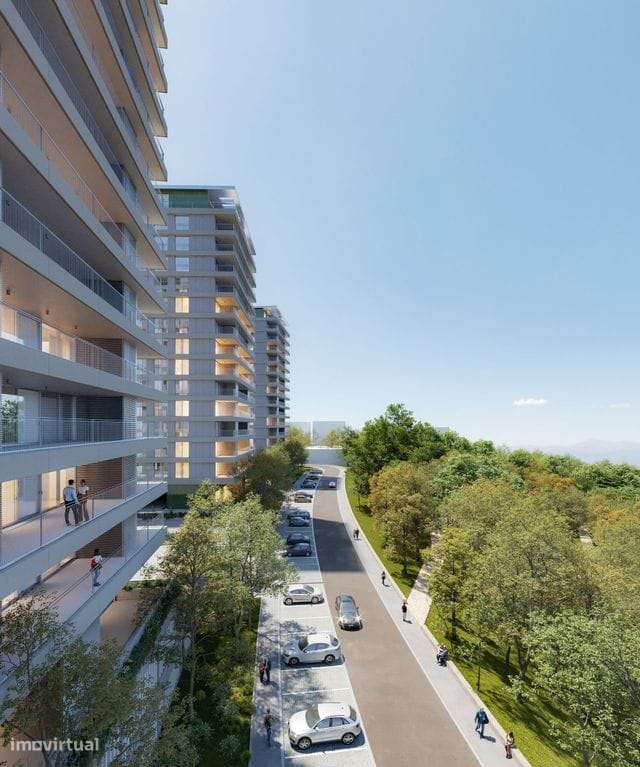 T2 Novo com Terraço (13,87m2) com vistas para o Parque em Canidelo.-2