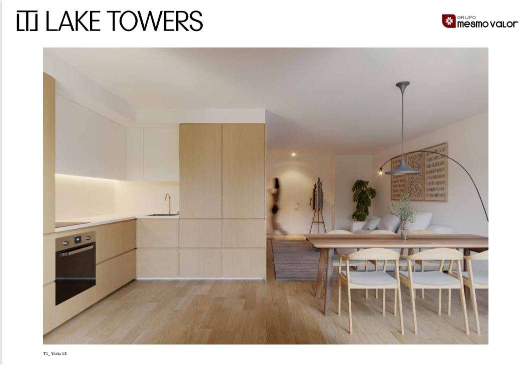 T1 Smart Novo, com varanda e lugar de Garagem, no Empreendimento Lake-10