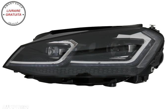 Faruri LED VW Golf 7 VII (2012-2017) Facelift G7.5 R Line Look cu Semnal Dinamic- livrare gratuita - 4