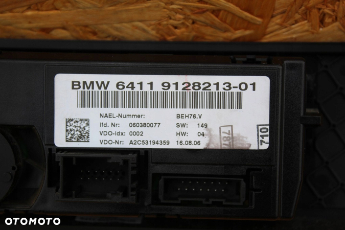 Panel nawiewu klimatyzacji nawiewu BMW e90 e91 e92 e93 9128213 - 4