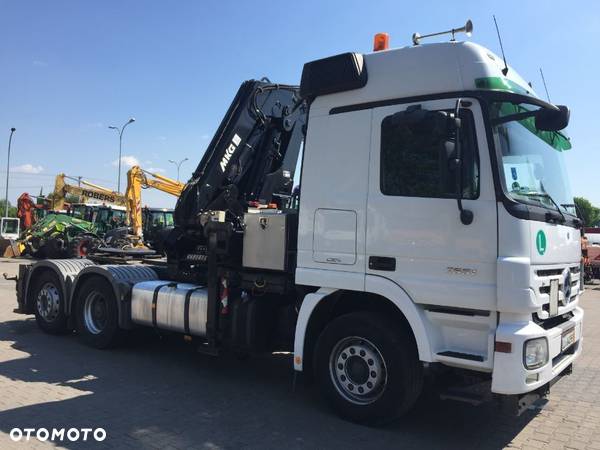 Mercedes-Benz MERCEDES ACTROS 2551 6X2 EURO 5, CIĄGNIK SAMOCHODOWY Z ŻURAWIEM MKG HLK 381, - 2