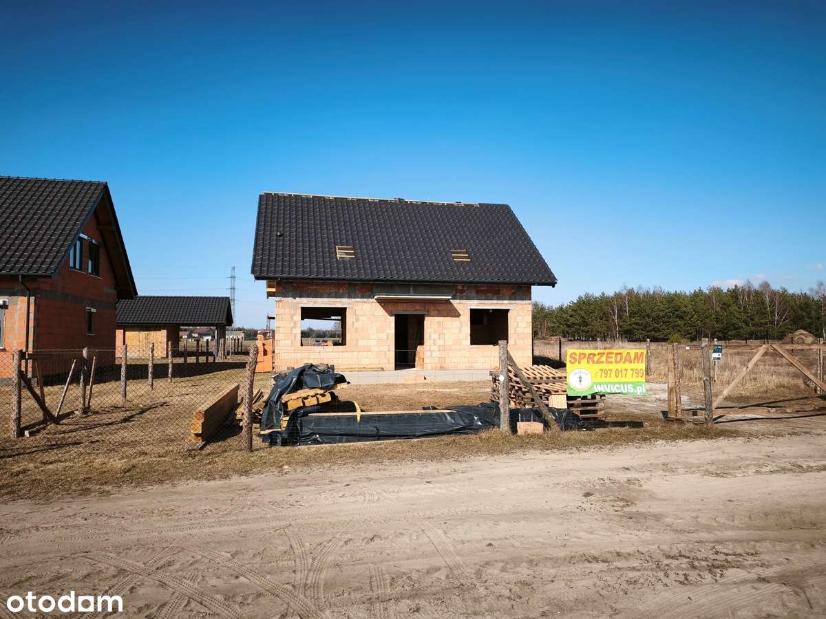 Dom w trakcie budowy w sąsiedztwie lasów i Jeziora Ślesińskiego-2