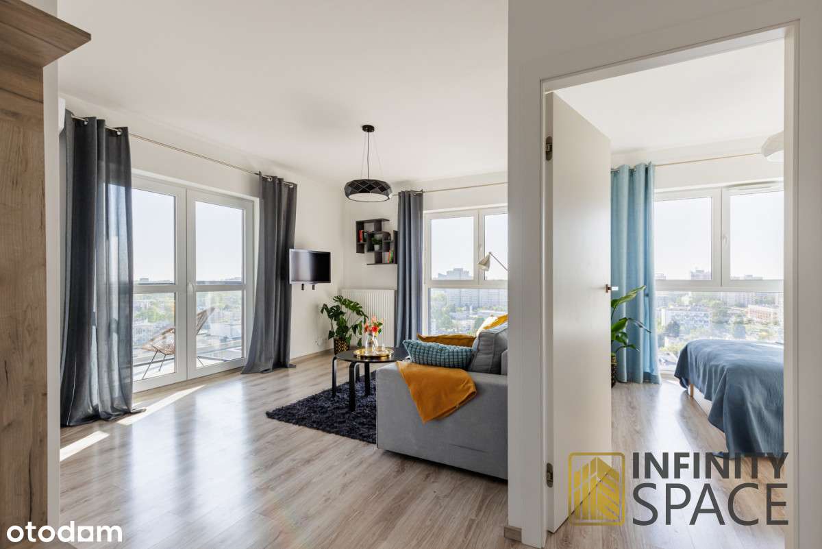 2 pokoje z widokiem 15 piętra na całą Warszawę!-2