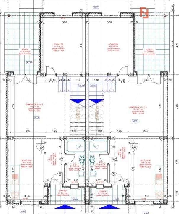 Duplex Mosnita, 4 camere, 2 bai - Toate utilitatile - Imagine principală: 2/11