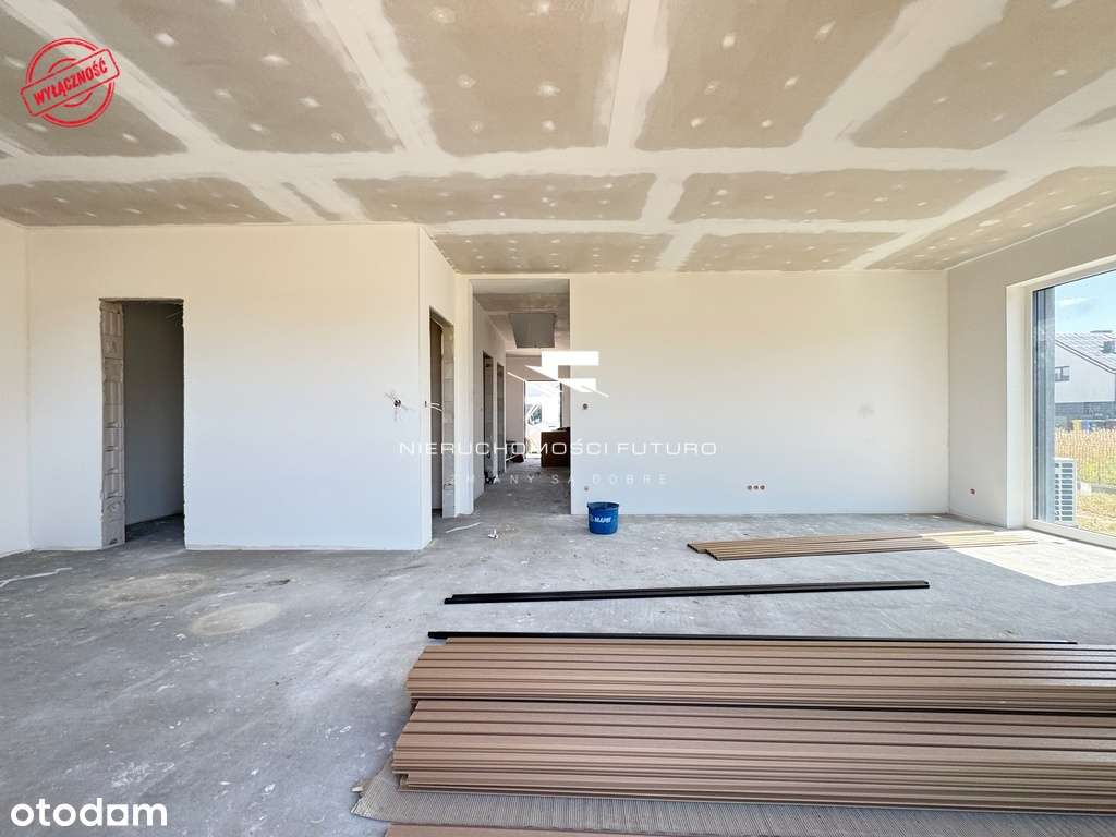 Nowoczesny parterowy dom pompa ciepła rekuperacja Dąbrowa-17