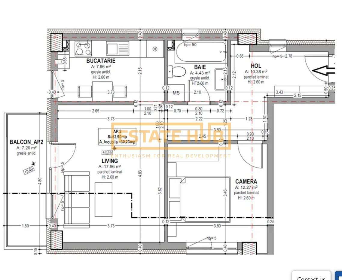 Apartament 2 camere + parcare | str Burebista | 0% comision-5