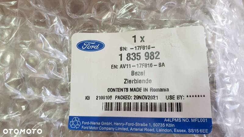 RAMKA CHROM ATRAPY GRILA FORD B-MAX AV11-17F816-BA - 6