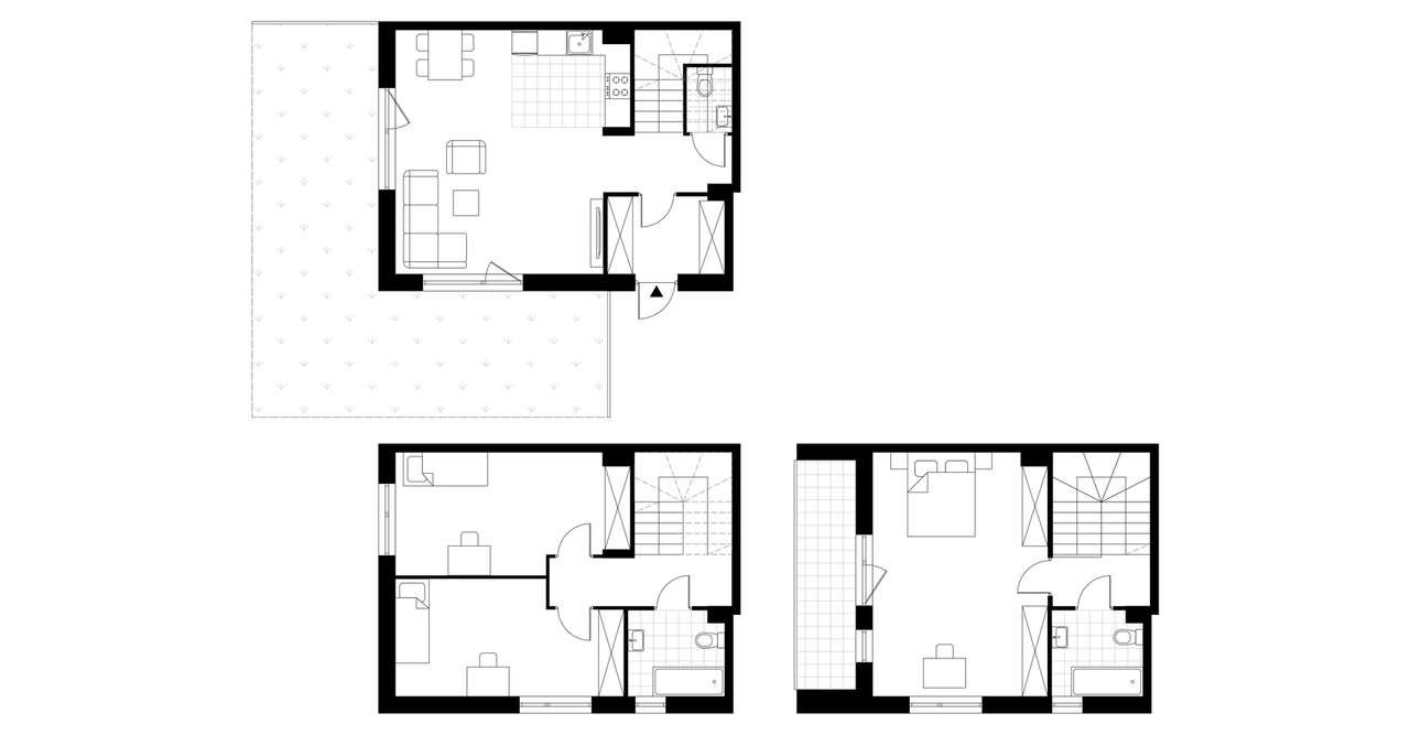 4-pokojowy dom 95m2 + ogródek Bez Pośredników - Pełny obrazek: 3/8