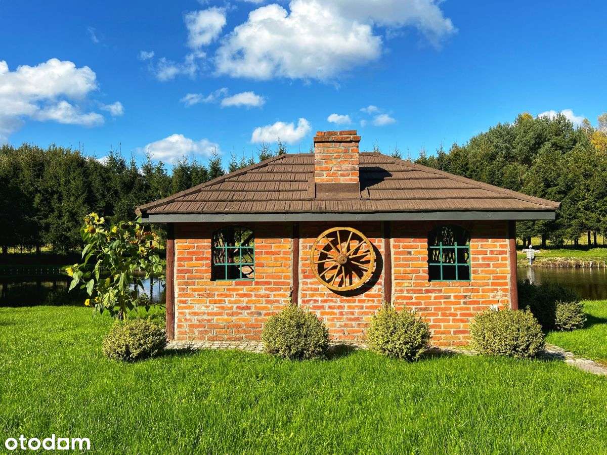 Posiadłość z bala, stawy, prywatny las!Jeziorak-5