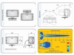 Set Proiectoare auto halogen de drum carcasa neagra geam galben 12/24V 138x78x60mm  set 2 buc - 3