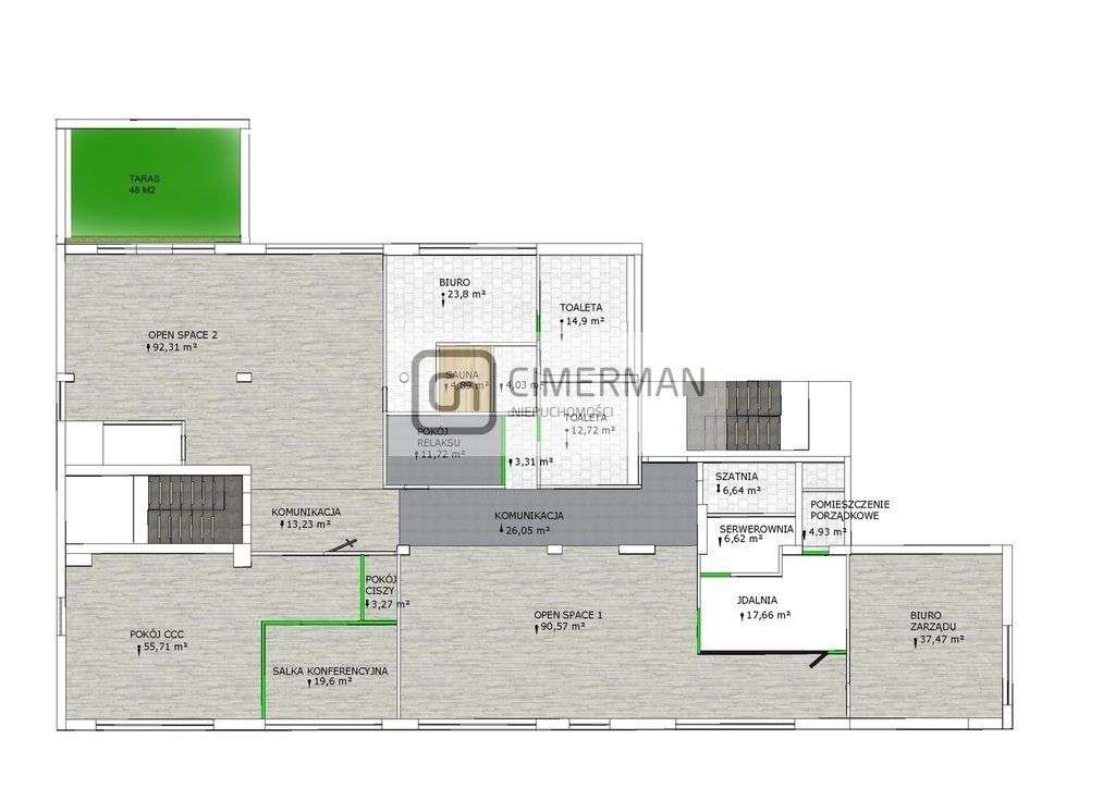 Lokal 460 m2 | open space + gabinety | parking-16